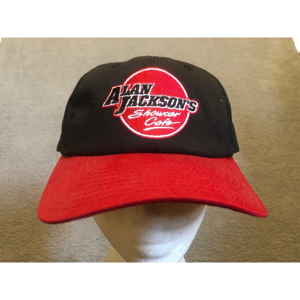 Alan Jackson Showcar Cafe Pigeon Forge TN Hat American Needle Snapback Black Red